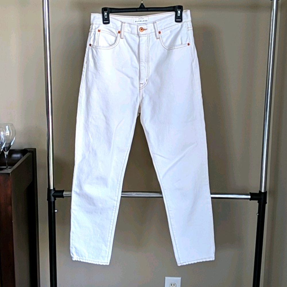 SLVRLake Beatnik white jeans high rise 29 NWOT
